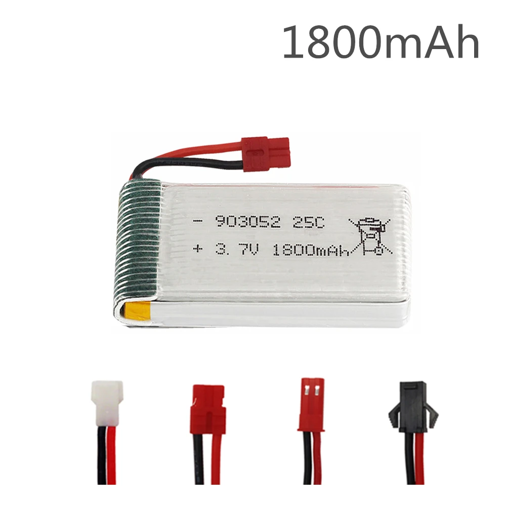 

3.7v 1800mAh lipo Battery for KY601S SYMA X5 X5S X5C X5SC X5SH X5SW X5HW X5UW M18 H5P HQ898 H11D H11C Helicopter battery