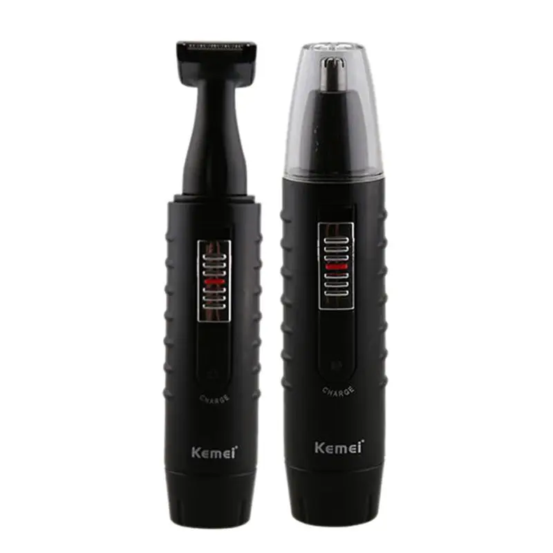 

Kemei KM-9688 2-in-1 Electric Nose Hair Trimmer Rechargable Washable Beard Hair Shaver Face Care Device