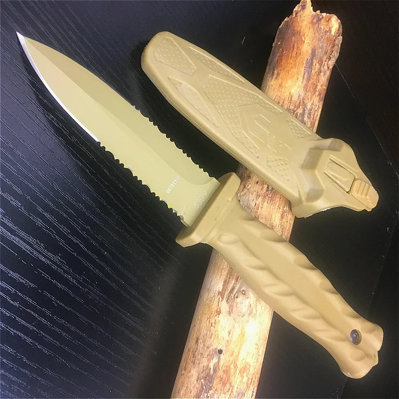 S30V 8Cr13mov blade 58HRC color wood handle hunting fixed blade knife