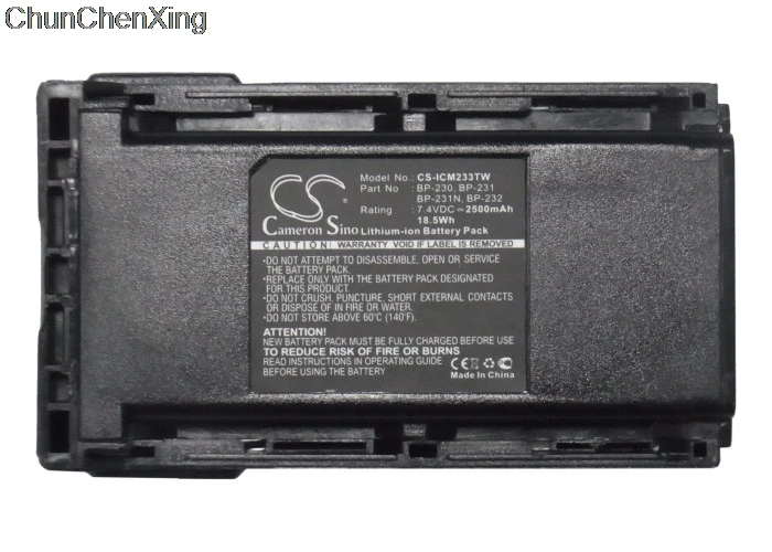 Аккумулятор Cameron Sino 2500 ма · ч для Icom IC-F3061 i | Электроника