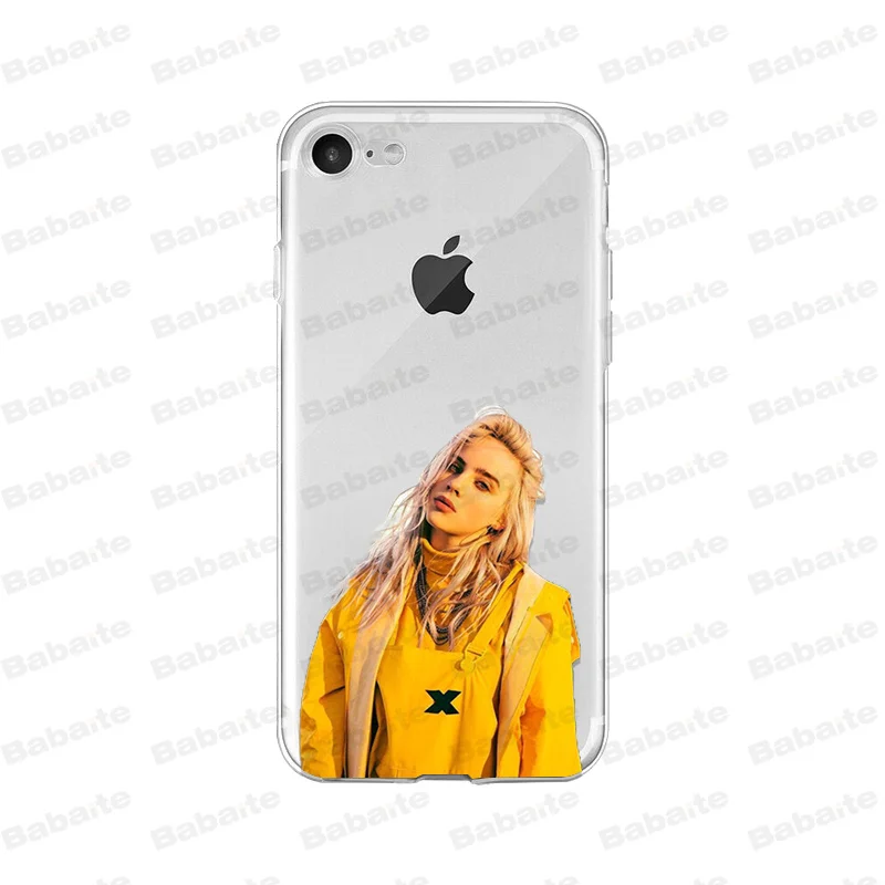 Babaite Billie eilish rainbow blohsh глаза океана Мягкий ТПУ силиконовый чехол для телефона iPhone X 5 5S SE 6 6splus 7 8 Plus XS MAX XR