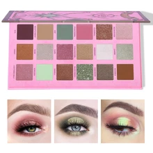UCANBE Magic Spell Eye Shadow Palette Pigment Powder Makeup 18 Colors Glitter Shimmer Matte Metallic Green Eyeshadow Cosmetics shadow spell