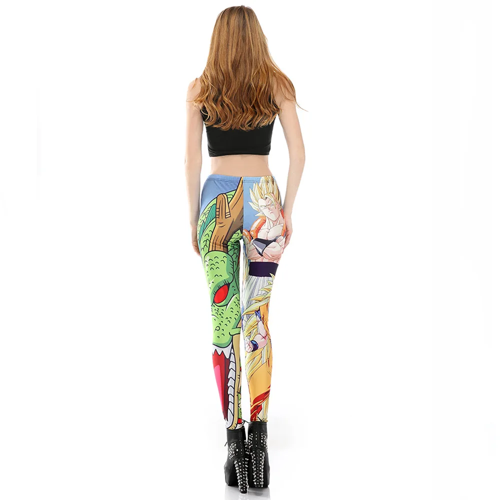 Lucu Naga Bola Cetak Wanita Legging Kartun Leggin Legging Para