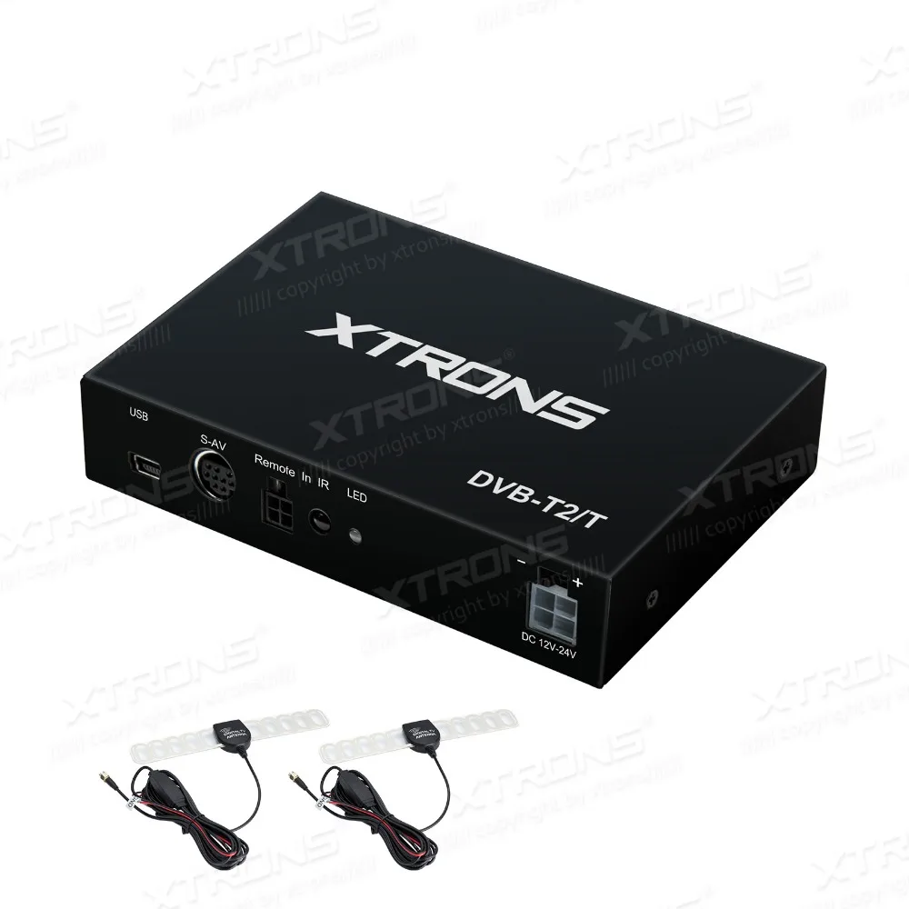 XTRONS FV012DE двойная антенна автомобильный DVB-T DVB-T2 Freeview цифровой ТВ приемник коробка полностью поддерживает немецкий H.265 HEVC стандарт
