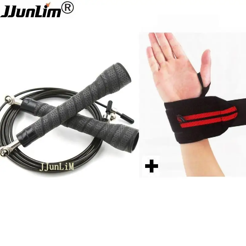 Anti skid Handle Metal Bearing Speed Training Skipping Rope Crossfit