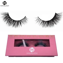 HaHaLash Роскошные 3D норковые ресницы с полными глазами натуральная норка, сделанные вручную, высокое качество волос, китайская фабрика на выходе, бумажная коробка 1 пара