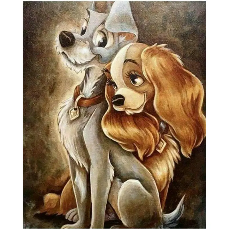 

DIY Diamond embroidery Cartoon 5d diamond painting Animal dog full square rhinestones cross stitch mosaic picture pastes