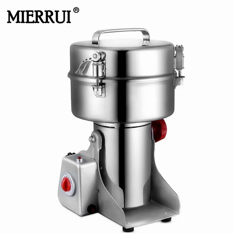 

2000g Stainless Steel Electric high-Speed Grain Grinder Mill Family medicial Powder Machine Commercial Cereals Grain Mill