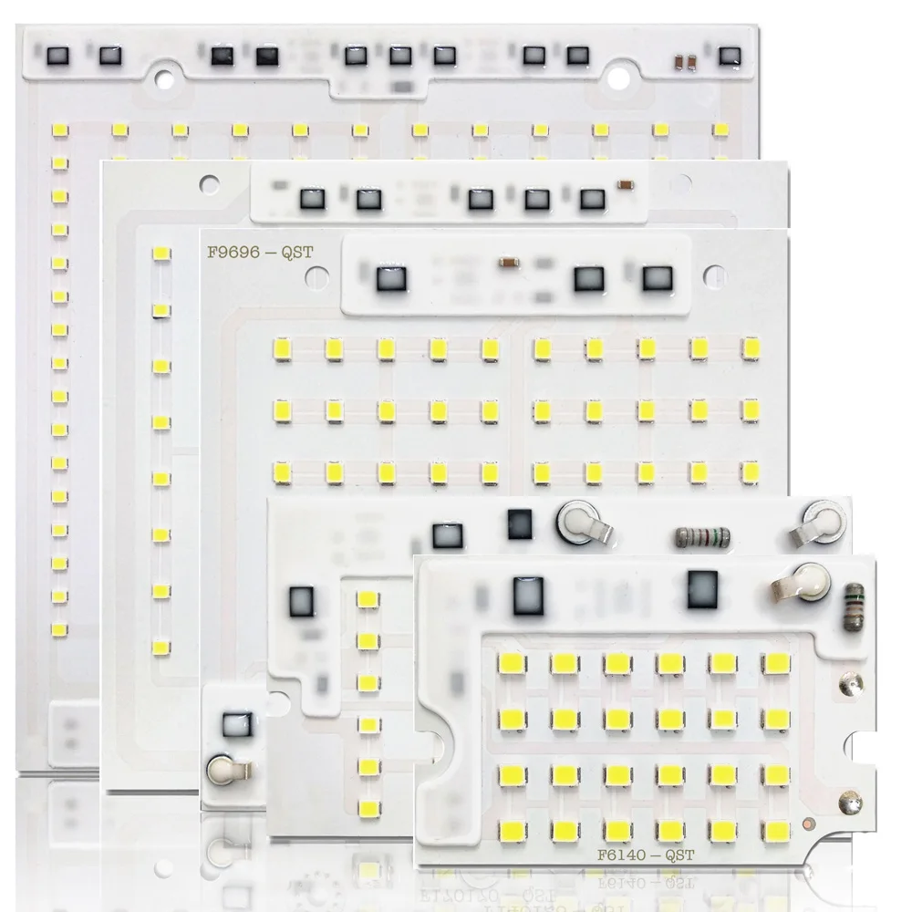 30 шт./лот светодиодный 2835 SMD чип 10 Вт 20 Вт 30 Вт 50 Вт 100 Вт AC220V Смарт IC драйвер светильник Бисер для DIY прожектор светильник наружная лампа