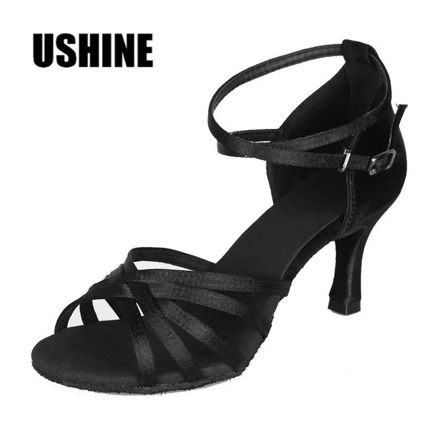 Latin Dance Heels Heel 7cm/5cm Satin Tango Latin Dance Shoes Woman
