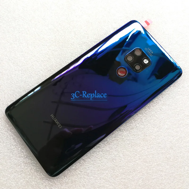 Для huawei Коврики 20 HMA-L09 HMA-L29 HMA-AL00 задняя Батарея крышка дверца батарейного Корпус задняя Стекло объектив Запасные части