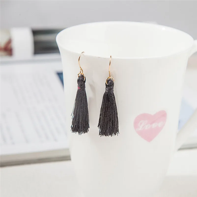 2018 Trendry Earrings for Women Bohemian Earrings Women Long Tassel Fringe Dangle Earrings Jewelry for gift Brincos J05#N (3)