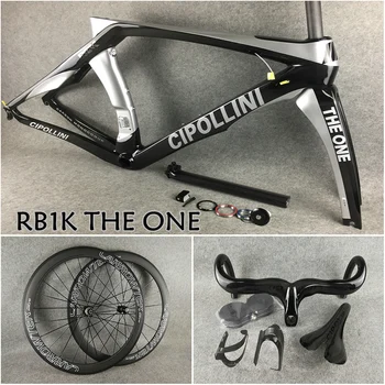 

Anthracite shiny 3K MCipollini RB1K THE ONE carbon frames Handlebar Saddle Bottle cages 50mm carbon wheelset Novatec A271 hubs