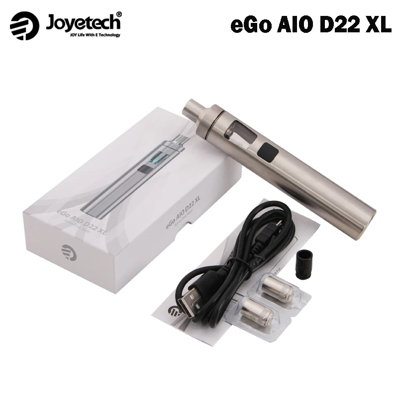 

Original Joyetech eGo AIO D22 XL Kit 2300mah Built-In Battery 3.5ml E-Cigarette eGo AIO D22 XL Kit Vaporizer