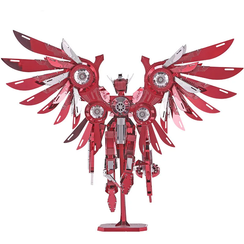 Красочный 3D DIY металлический крутой робот Боевая модель ангела игрушки стереоскопический креативный боец Броня ручная головоломка коллекция игрушек