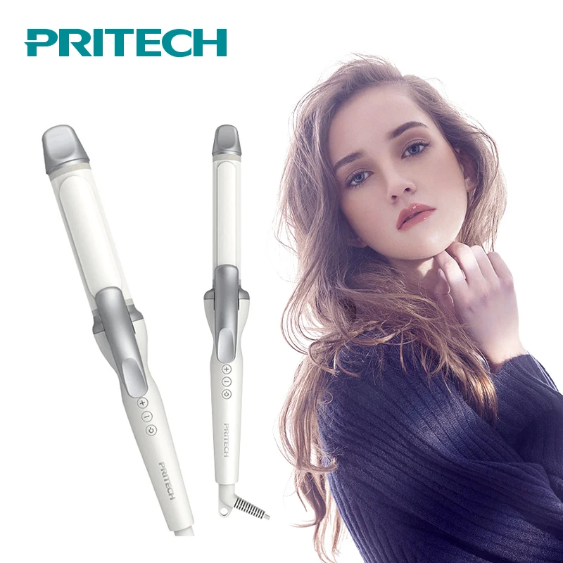 

Pritech Fashion Ceramic Hair Curler Electric 6 Temperature Hair Curling Iron Fast Heating Styling Tools Magic Curling Wand