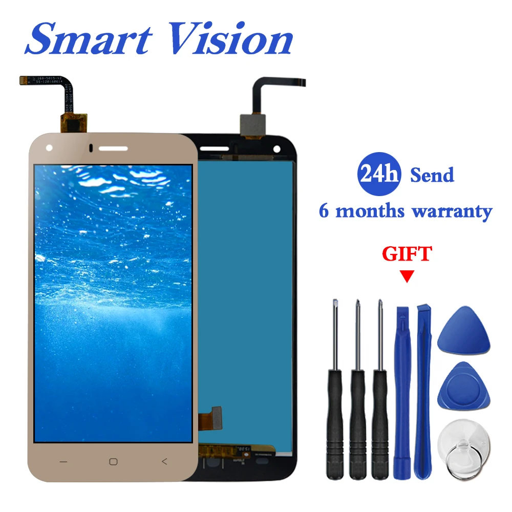 

For Original UMi London LCD Display and Touch Screen Digitizer Assembly lcds +Tools 5.0 inch 1280x720P 100% Tested in Stock