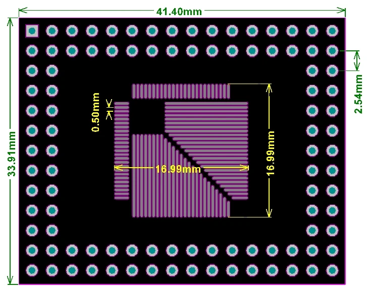 20 шт./лот QFP/fqfp/TQFP32/44/64/80/100 LQFP SMD очередь DIP 0.5 /0.8 мм адаптер пластины