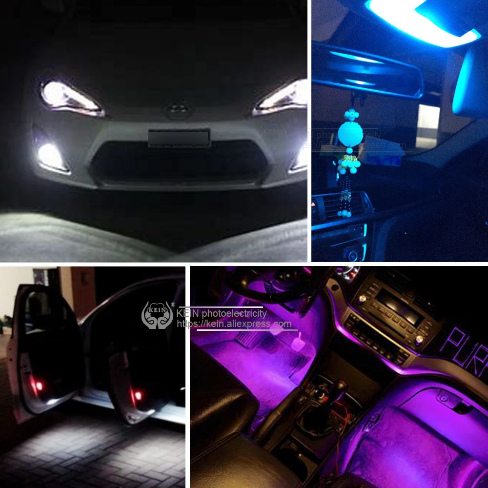 KEIN 4 шт. t4w led ba9s bax9s H6W bay9s h21w 4014 24smd Автомобильные противотуманные интерьерные огни