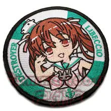 Аниме Kantai Коллекция Libeccio вышитая аппликация нашивка значок косплей костюм аксессуары круглые нашивки для мужчин и женщин подарок новинка