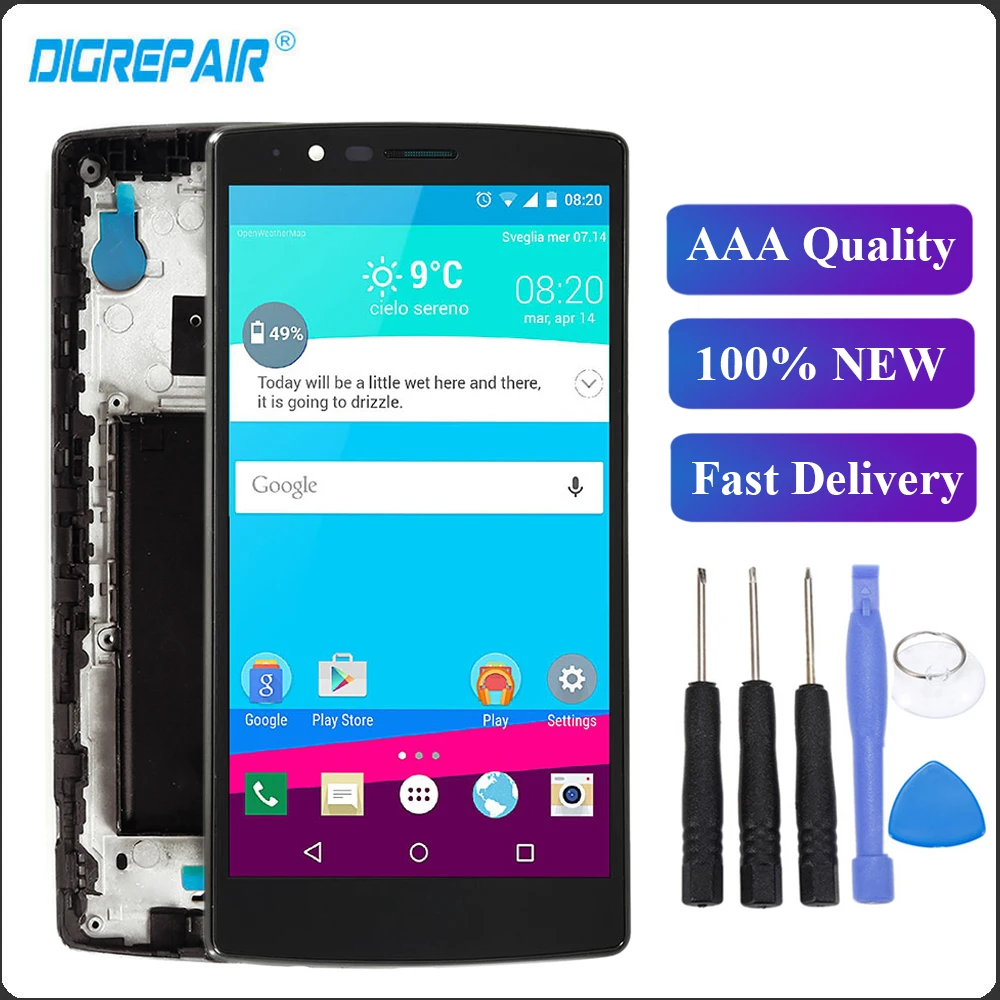 

For LG G4 H810 H811 VS986 LS991 F500L LCD Display touch Screen Digitizer Replacement For LG G4 LCD with Frame For LG G4 Display