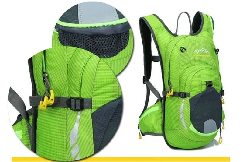 Perfect Waterproof MTB Bike Hydration Breathable 15L Backpack+2L Water Bags Large Capacity Bicycle Bags Cycling Knapsack Travel Packsack 19