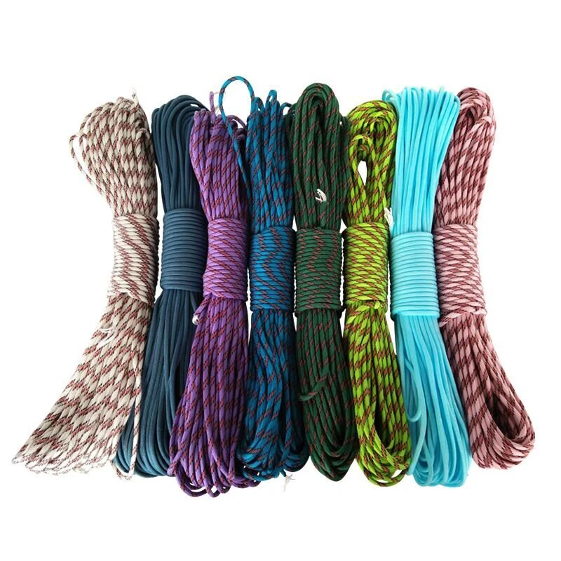 550 7 Strand Paracord Parachute Cord Lanyard Mil Spec Type III Core 15 30 100 Ft 550 7 Strand Paracord Parachute Cord Lanyard Mil Spec Type III Core 15 30 100 Ft