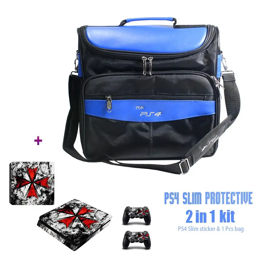Дорожный Чехол для хранения сумка через плечо игровые аксессуары PS4 Slim + один