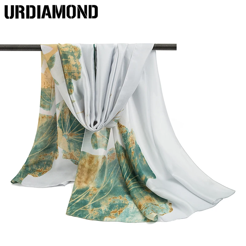 

URDIAMOND 2018 New Design Woman Silk Scarf Square Satin Scarves For Women Head Scarf For Hair Silk Hair Scarf Free Shipping