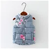 Veste d'automne et d'hiver pour filles, manteau chaud en coton, avec poches, à capuche, pour enfants ► Photo 1/5