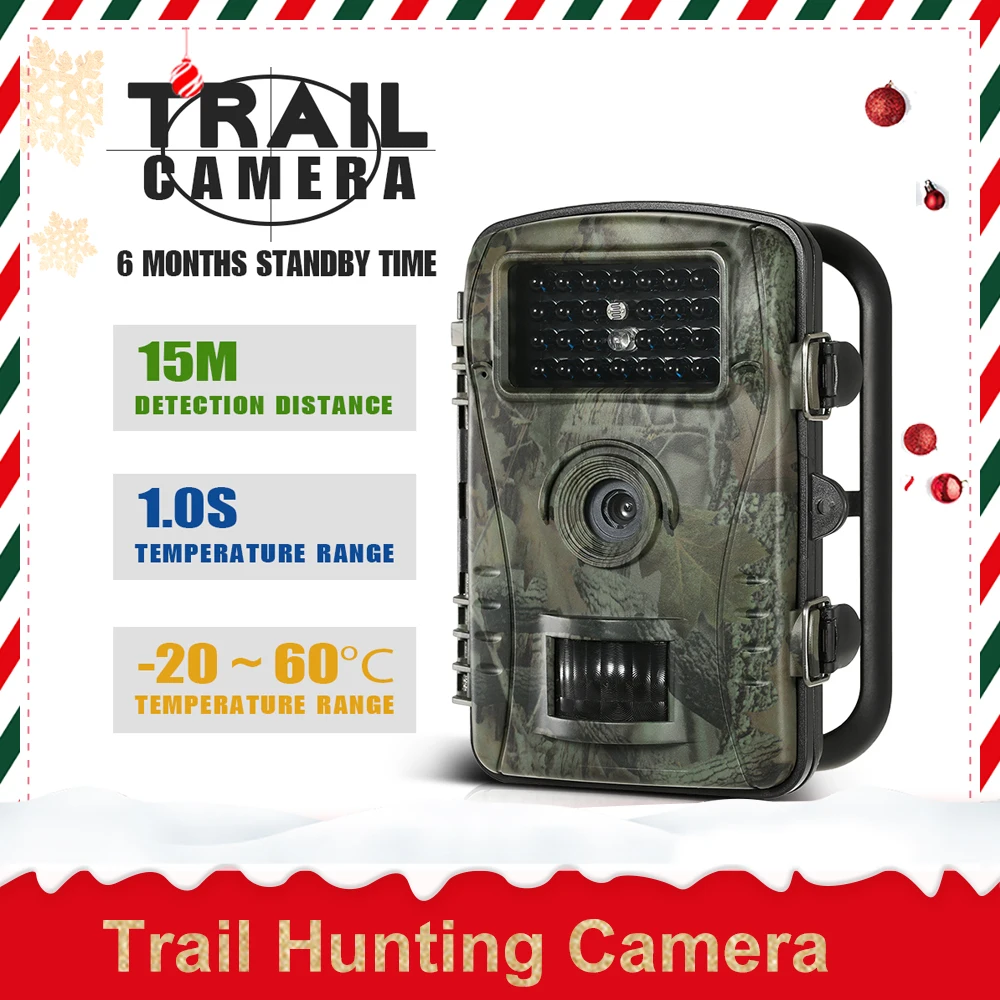 

8MP 720P Trail Camera Hunting Game Camera Wildlife Scouting PIR Sensor Infrared Night Vision 2.4 inch LCD Screen Hunting Camera