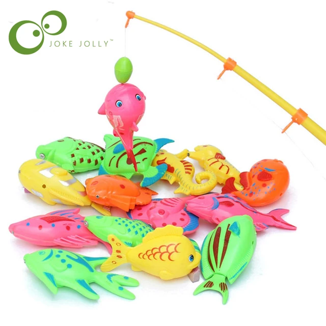 Magnetic fishing toys children water toys simulation fishing rods children fishing toys 3