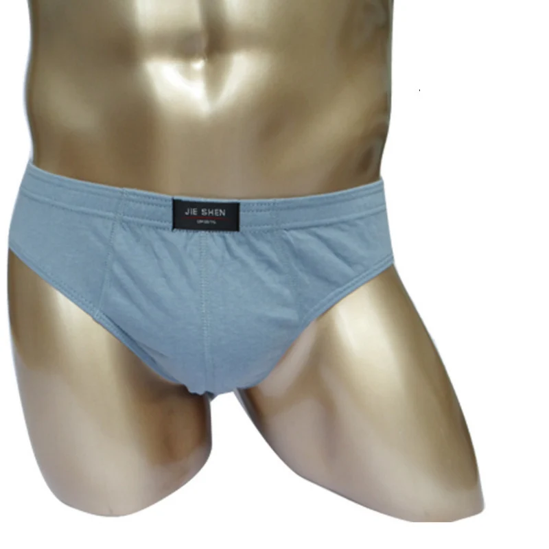 Hot sale all cotton underwear ultra-large size men's briefs male solid color underpants M-5XL boxers and briefs