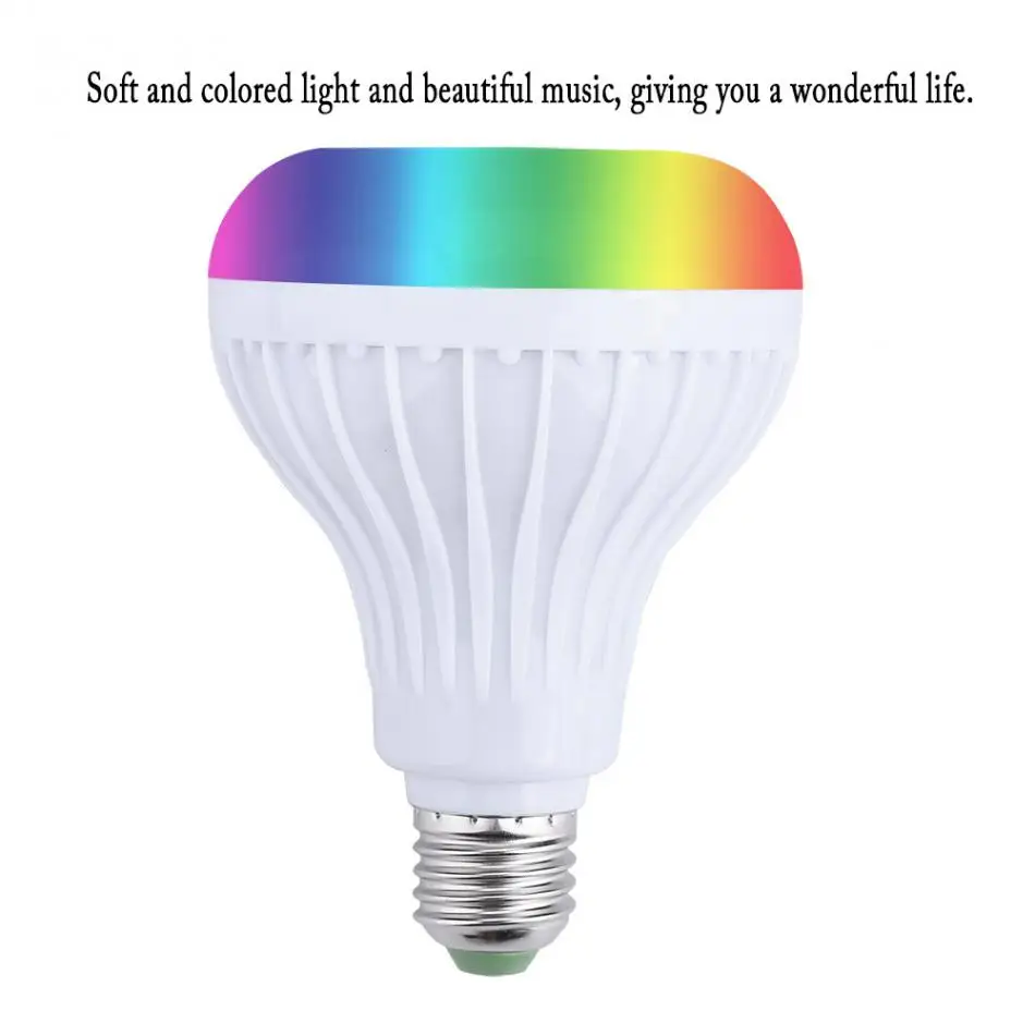 Беспроводная Bluetooth колонка лампочсветильник Вт светодиодсветодиодный RGB Смарт