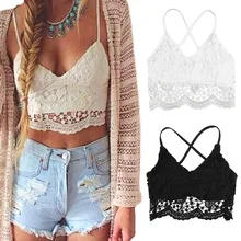Летний Кружевной укороченный Топ для женщин укороченный топ плюс размер 3XL 5XL сексуальный v-образный вырез на бретельках с открытой спиной
