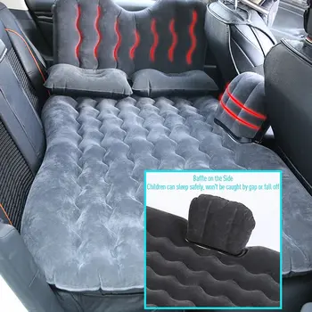 

135*90cm Car Travel Inflatable Mattress Air Bed Cushion Portable Camping Universal for SUV Extend Air Couch with Two Air Pillows