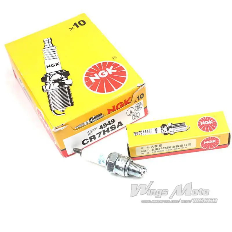 10 X NGK Spark Plug Plugs CR7HSA XR80 XR100 XR CRF80 CRFin Motorbike
