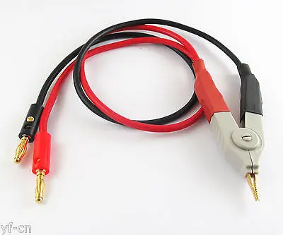 

1set 0.5M Alligator Kelvin Clip to Gold Plated Banana Plug SMD Silicon Test Lead