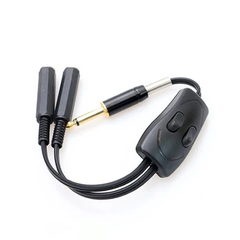 

UPTATSUPPLY 32cm Tattoo Power Supply Clip Cord Double Connect Professional Round Stainless Steel Foot Pedal Switch Equipment