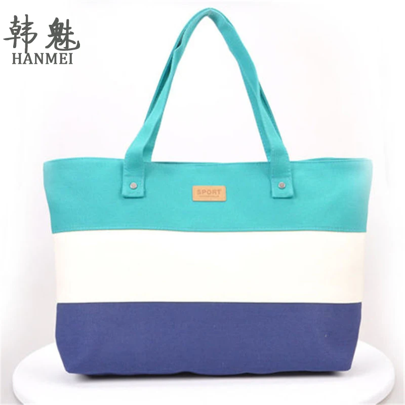 2017 New Messenger Bag Beach Handbag Bags Brand Totes Women Ladies Stripes Canvas Shoulder Bag Top Quality Free Shipping N508