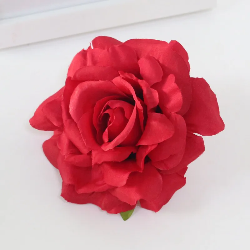 Flone 11cm DIY High Quality Artificial Rose Flowers Head Fake Flower Silk Flower For Wedding Home Party Decor Art Floral (6)