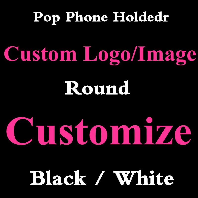 

100Pcs/Lots Custom Logo Image Picture Universal Phone Holder Stand Grip Mount Finger Ring For iphone Samsung Huawei Xiaomi