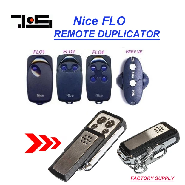 

Replacement remote for NICE FLO1 FLO2 FLO 4 fixed code free shipping