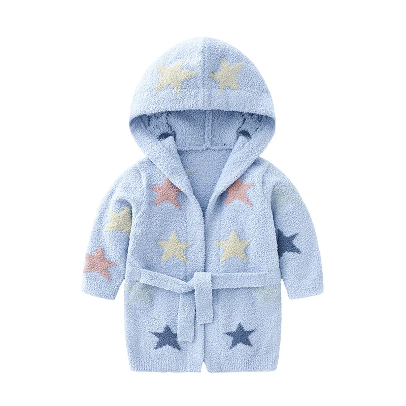 

Toddler Halloween Stars Pajamas Baby Girl Boy Pijama Set Fleece Hooded Childre Home Wear Autumn Clothes Kids