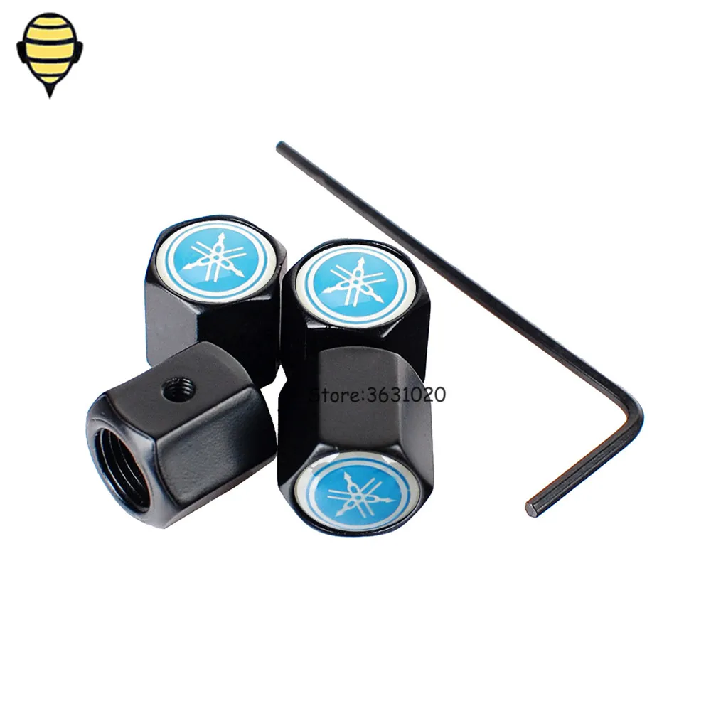 

Car Styling Auto Wheels Rims Sticker Tire Valve Stem Caps for Yamaha R1 R3 R6 R15 R25 YBR125 YBR250 XT600 DT125 FZ1 Banshee YBR