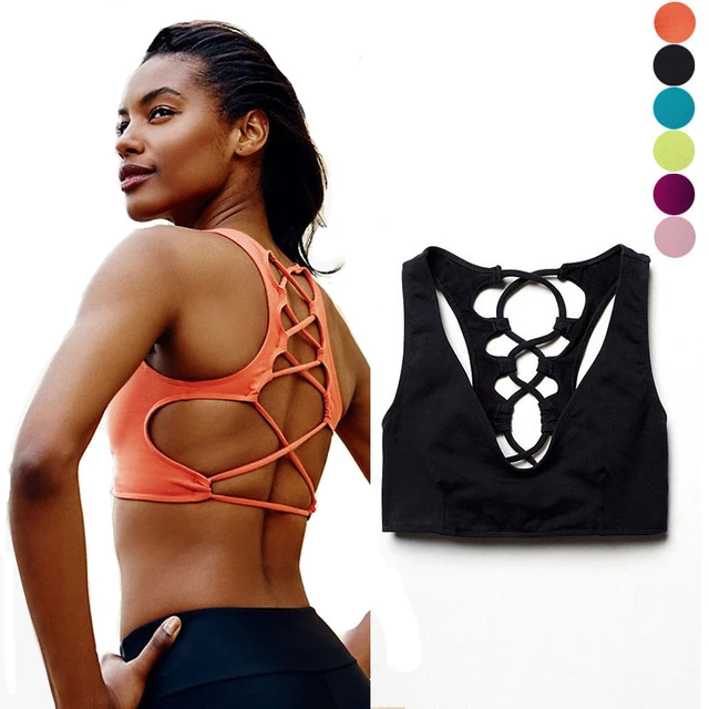 Sexy Sports Bra for Women Running Fitness Athletic Vest Popular Cross  Bandage Backing Yoga Top Push Up Underwear for Woman P098 - AliExpress