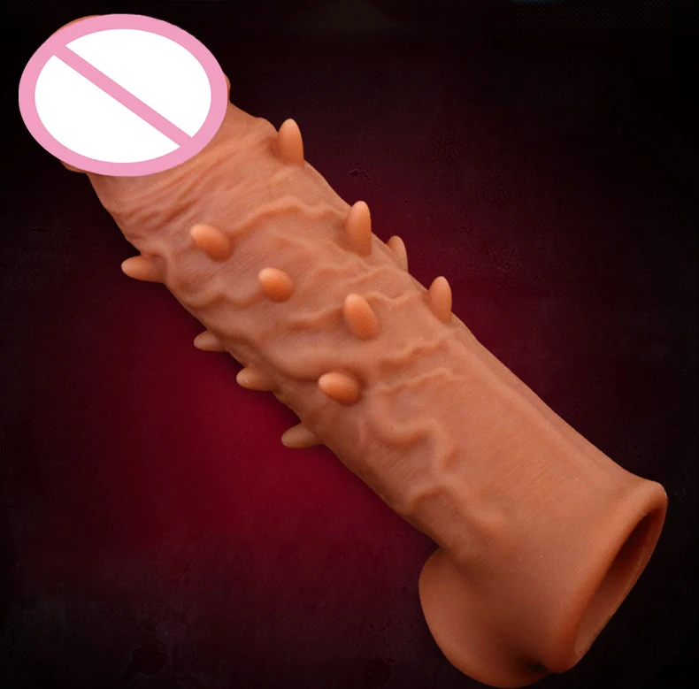 Мужской жидкий силиконовый презерватив с шипами Вибрационный набор с волками пенис рукав флирт пары игрушки для взрослых