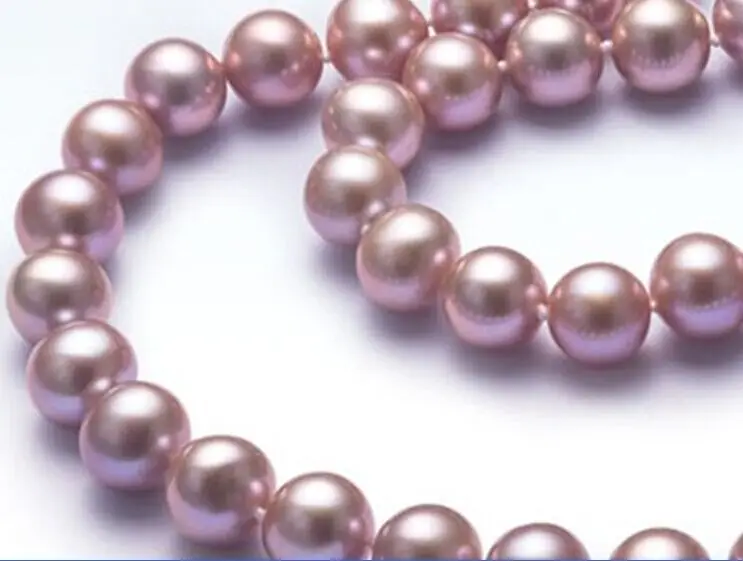 

18"9-10MM NATURAL SOUTH SEA PINK PEARL NECKLACE