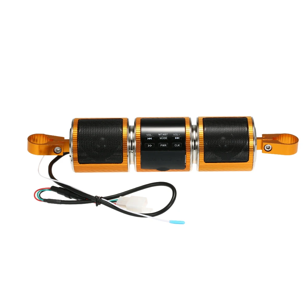 Bluetooth динамик s мотоцикл Mp3 музыкальный плеер стерео BT динамик fm-радио Водонепроницаемый Регулируемый кронштейн мотоцикл аудио плеер