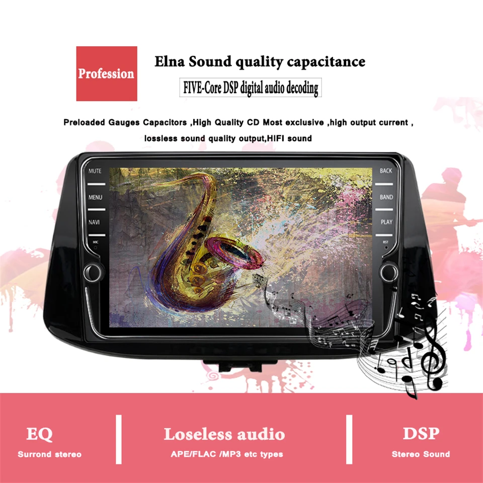 Discount Android 9.1 Car GPS dvd Multimedia Player for Hyundai i30 2017 2018 2019 with octa core wifi usb 4+64GB Auto Stereo Headunit 7